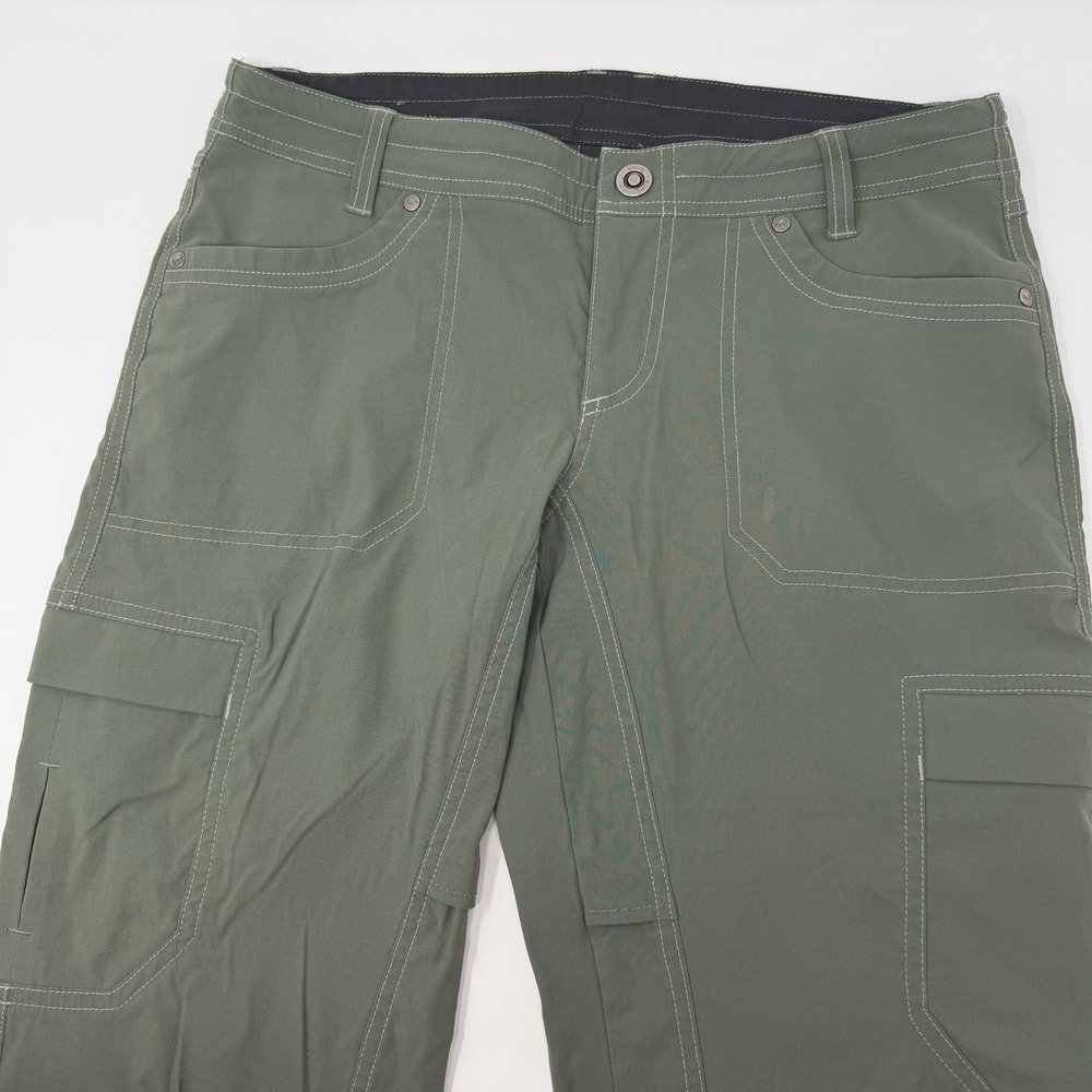 Kuhl Splash Roll Up Pants Womens 8 Reg Green Hiking Cargo Outdoor